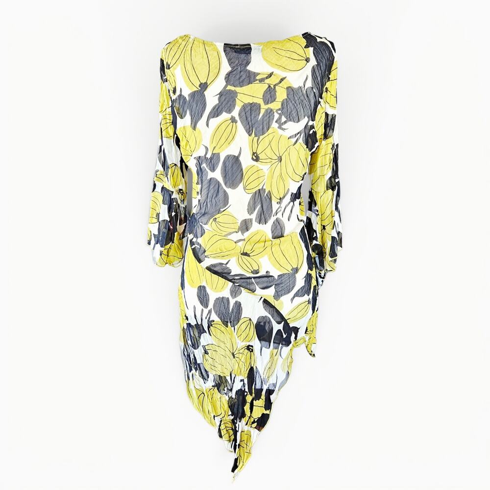 Y2k Euro Cover-Up Top Sheer Multicolor Asymmetrical - Medium - Picture 2 of 7